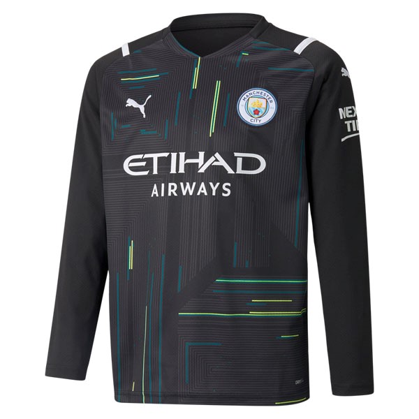 Thailand Trikot Manchester City Torwart ML 2021-22 Schwarz